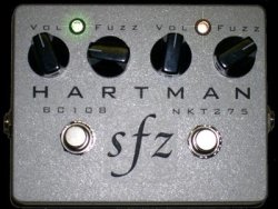 Hartman Electronics SFZ Dual-stage Hybrid Fuzz Pedal