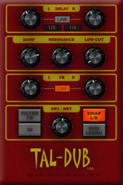 Togu Audio Line TAL-Dub Delay Plug-in