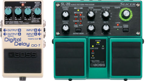 BOSS DD-7 Digital Delay & SL-20 Slicer Twin Pedals