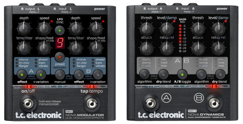 T.C. Electronic Nova Modulator & Nova Dynamics Pedals